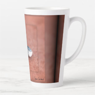 Macro Photograph of Snail on Terracotta Latte Mug