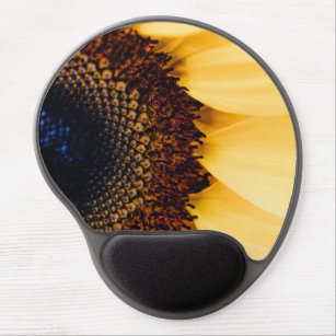 Macro Photography of a Sunflower Gel Mouse Pad