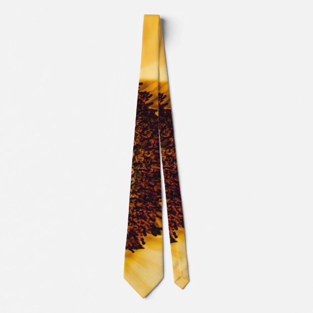 Macro Photography of a Sunflower Tie (Front)