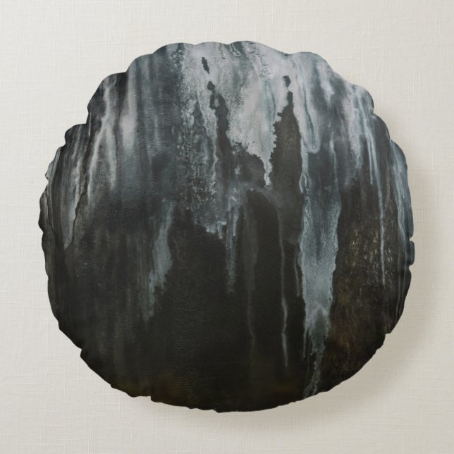 Macro photography of ice formation round pillow (Front)