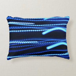 Macro photography of lights accent pillow