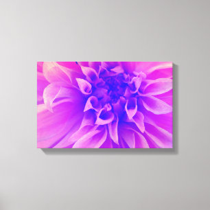 Macro Pink Flower Canvas Print