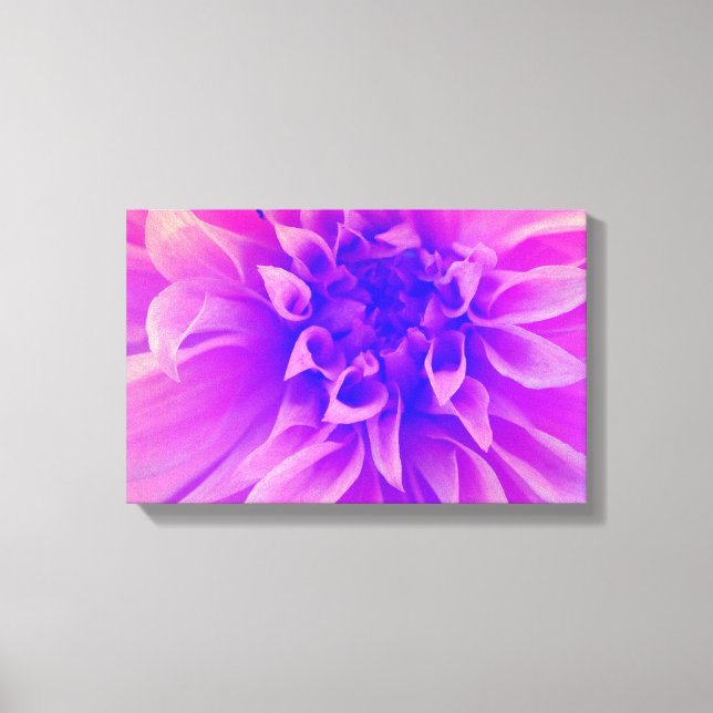 Macro Pink Flower Canvas Print (Front)