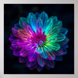 Macro Prism Petals Poster