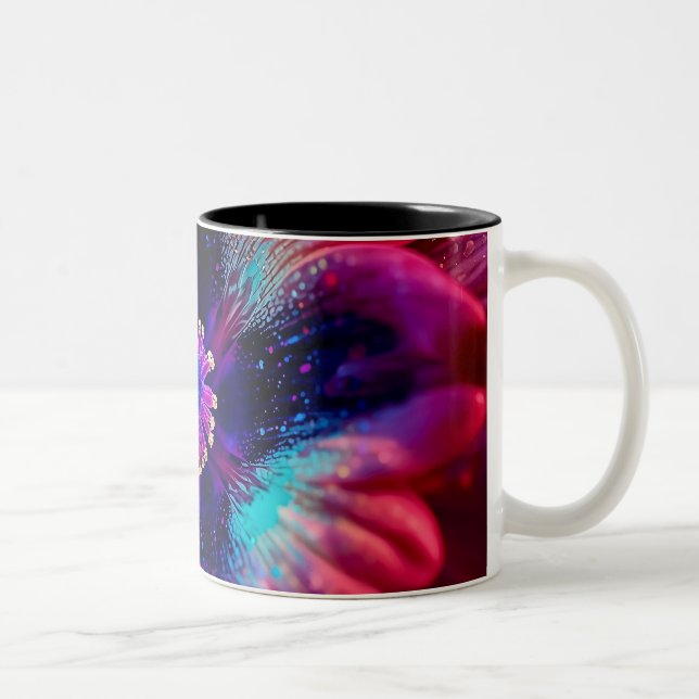 Macro Radiant Riot Two-Tone Coffee Mug (Right)