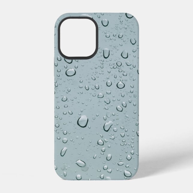 Macro shot of water drops iPhone case (Back)