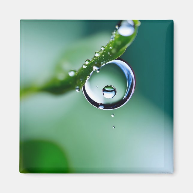 Macro water drops magnet (Front)