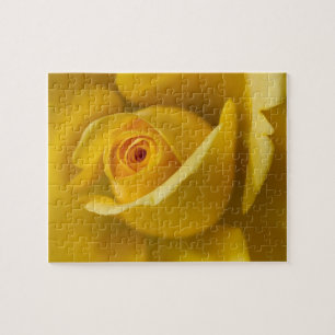 Macro Yellow Rose Jigsaw Puzzle