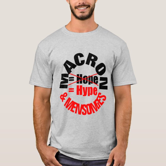 MACRON Hype and Lie MENSONES Button T-Shirt (Front)