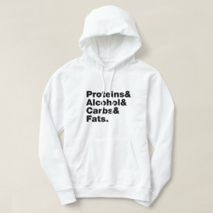 Macronutrients. Proteins & Alcohol & Carbs & Fats. Hoodie