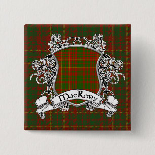 MacRory Tartan Shield 2 Inch Square Button