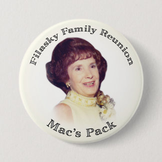 Mac's Pack Creme with Black Letters 3 Inch Round Button