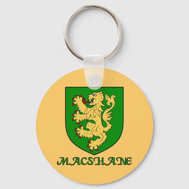 MacShane Family Shield Keychain (Front)