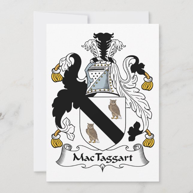 MacTaggart Family Crest (Front)