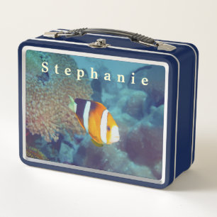 Mactan Channel Cebu Island Philippines Clownfish Metal Lunch Box