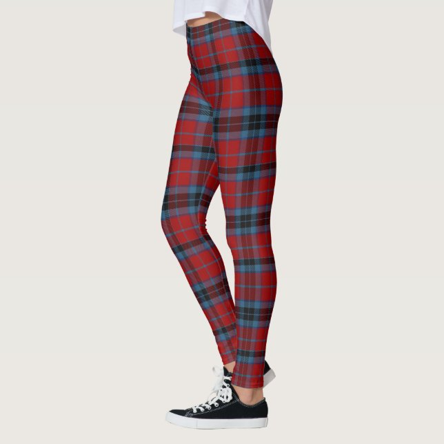 MacTavish Tartan Modern Red Women's Leggings (Left)