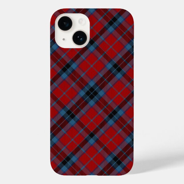 MacTavish Tartan Red and Blue Plaid Case-Mate iPhone Case (Back)