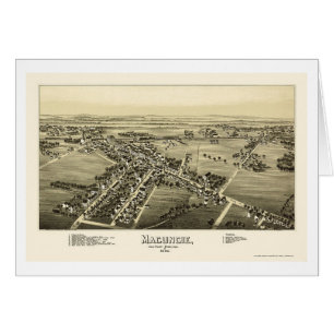 Macungie, carte panoramique de PA - 1893