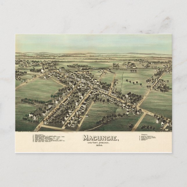 Macungie PA Postcard (Front)