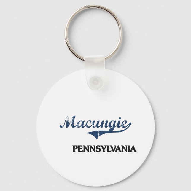 Macungie Pennsylvania City Classic Keychain (Front)