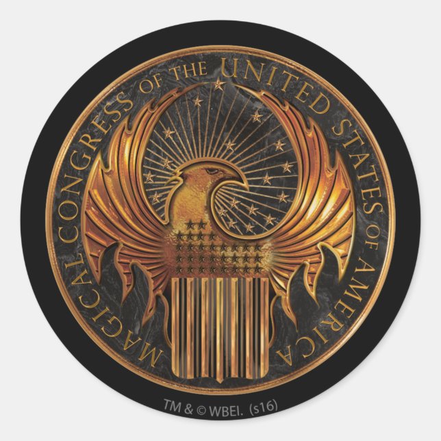 MACUSA™ Medallion Classic Round Sticker (Front)
