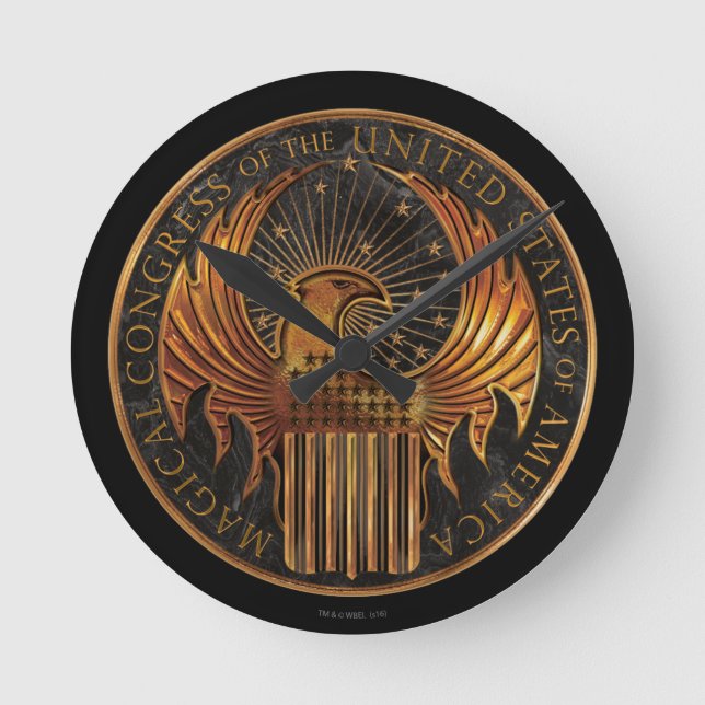 MACUSA™ Medallion Round Clock (Front)