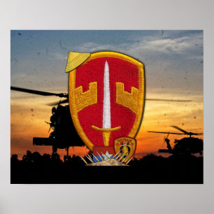 MACV Military Advisors Vietnam War Patch Poster