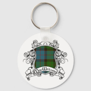 MacWilliam Tartan Shield Keychain