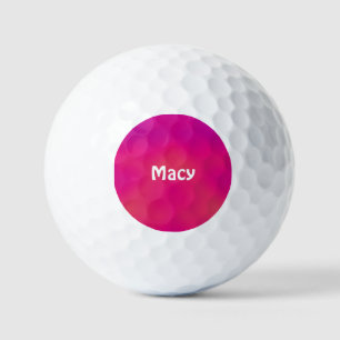 MACY ~Tons de la balle de golf à motifs roses - un