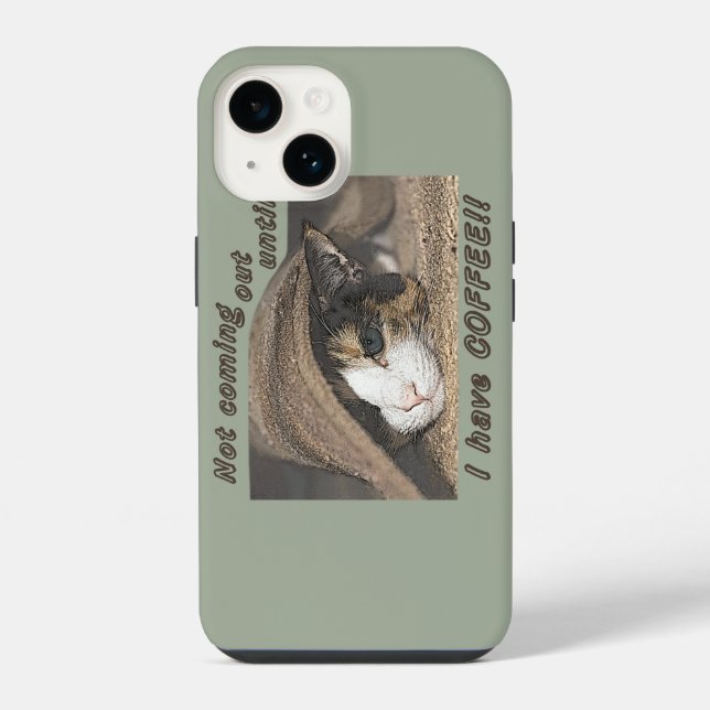 Macy Wants Coffee Too iPhone Case (Back)