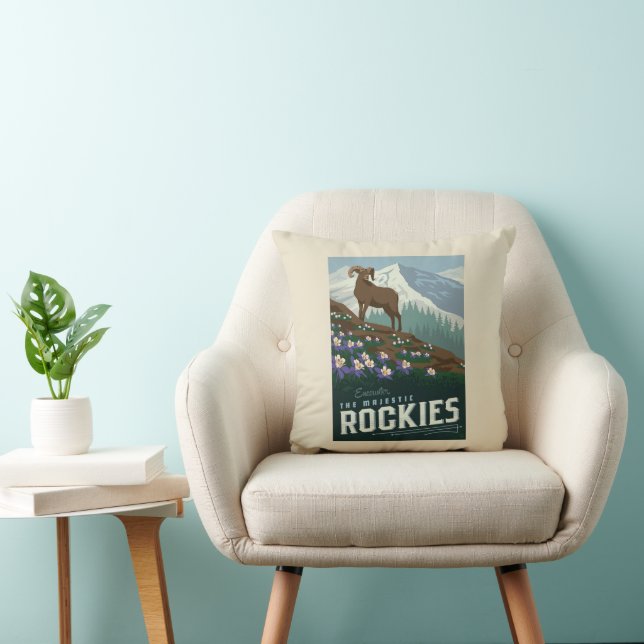 Macy's Flower Show|Rockies Throw Pillow (Chair)