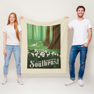 Macy's Flower Show   Southeast Fleece Blanket