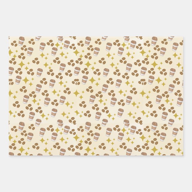 Mad about Coffee Wrapping Paper Sheet (Front)