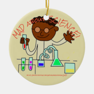 "MAD about SCIENCE!" Ceramic Ornament