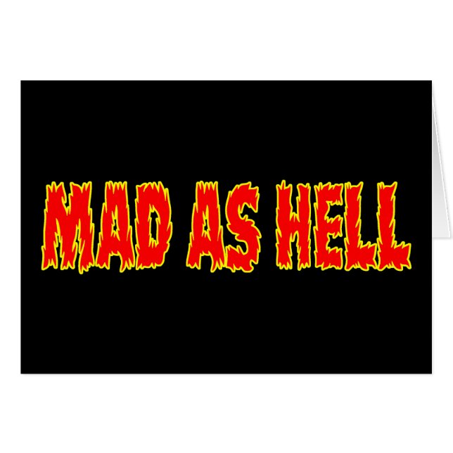 MAD AS HELL (Devant horizontal)