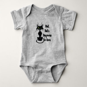 Mad, Bad & Dangerous to Know, Black Cat Baby Bodysuit