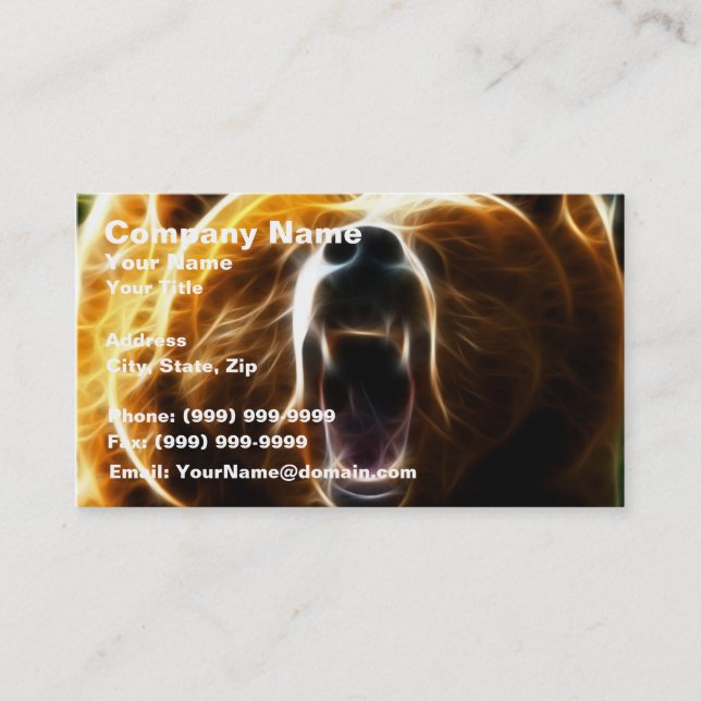 Mad Bear Business Card (Front)