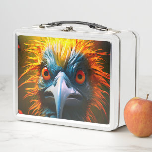 Mad Bird Metal Lunch Box