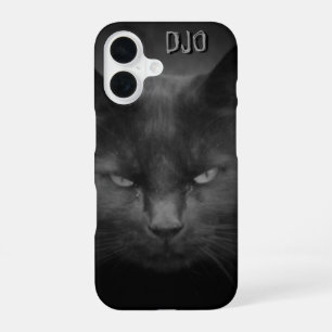 Mad Black Cat iPhone 16 Case