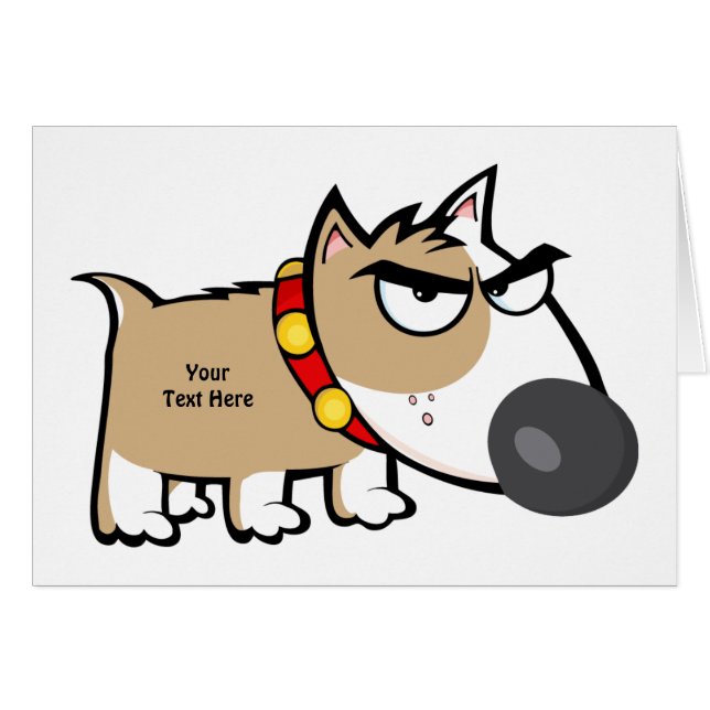 Mad Brown Dog (customizable) (Front Horizontal)