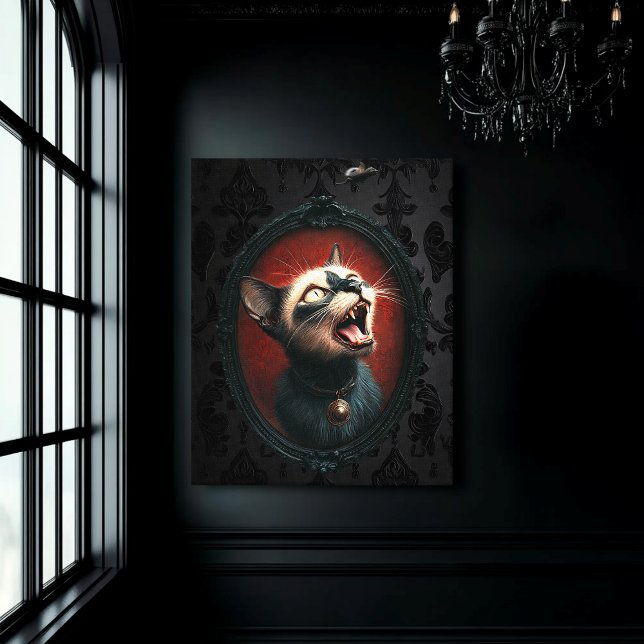 Mad Cat Canvas Print (Creator Uploaded)
