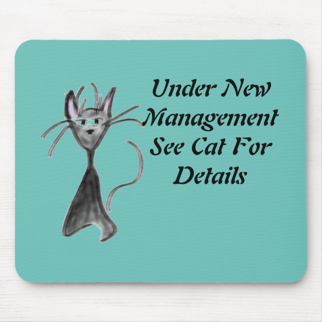 Mad Cat iPad by Sommer Hamilton Mouse Pad (Front)