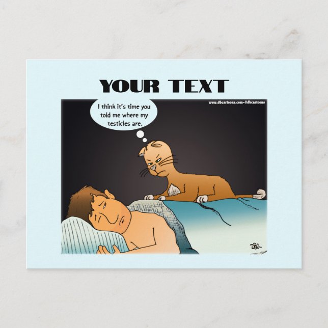 Mad Cat Postcard (Front)