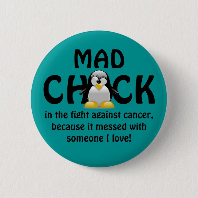 Mad Chick 2 Inch Round Button (Front)