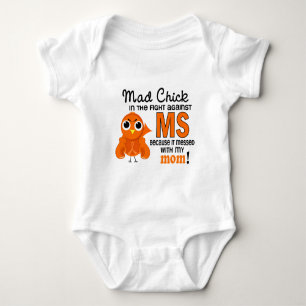 Mad Chick 2 Mom Multiple Sclerosis MS Baby Bodysuit