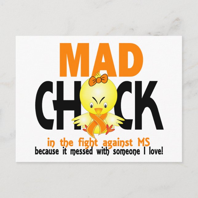 Mad Chick In The Fight MS Postcard (Front)