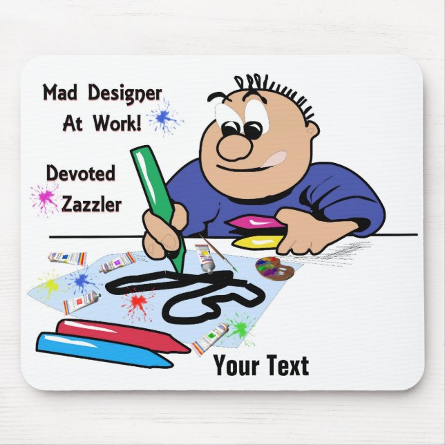 Mad Designer Mouse Pad (Front)