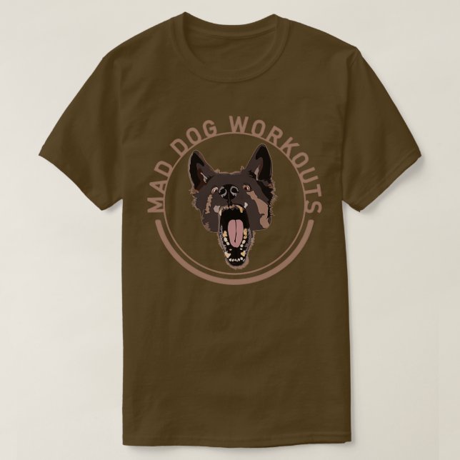 Mad Dog Workouts T-Shirt (Design Front)