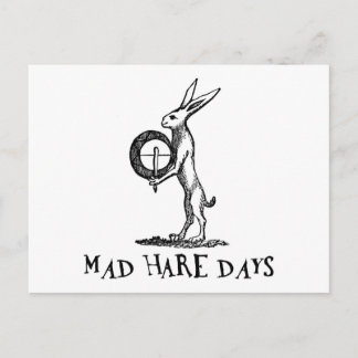 Mad Hare Days Postcard