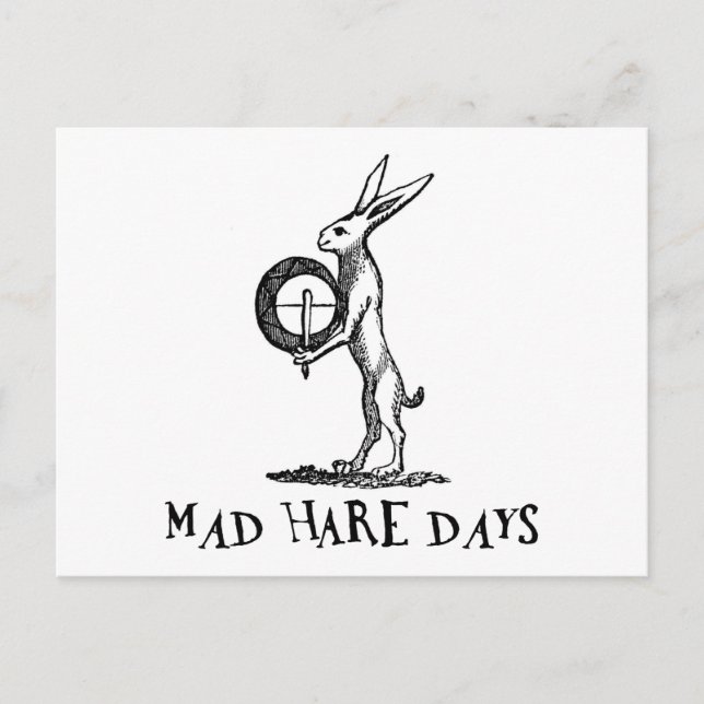 Mad Hare Days Postcard (Front)